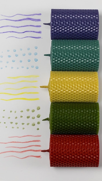 vzorky nití a vzory